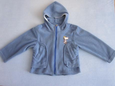 Modrá flísová mikina, 116