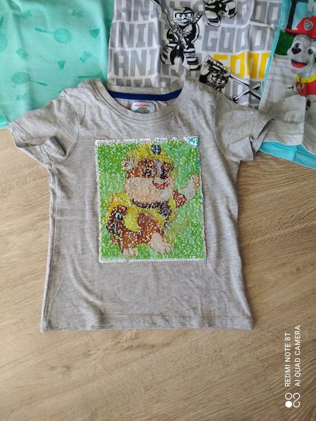 Tričká - výborný stav- 4ks, h&m,104