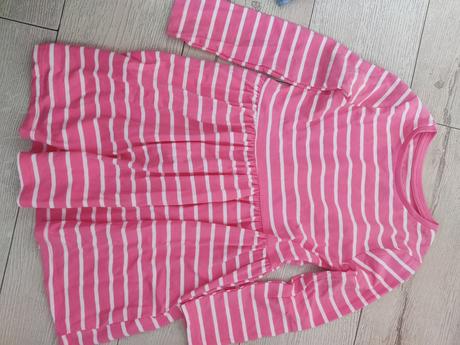 Ružové pásikové šaty, f&f,110