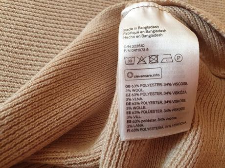 Pulóver béžový, h&m,m