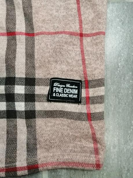 Šaty pletené v štýle burberry, káro, vs-m, m