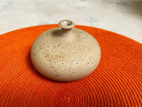 Kameninová vintage olejová lampa, 