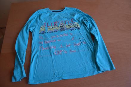 Tyrkysové tričko mimoni v 140, kids,140