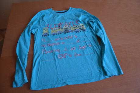 Tyrkysové tričko mimoni v 140, kids,140