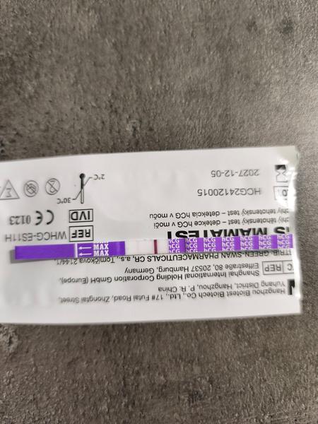 Som podľa testu tehotná?