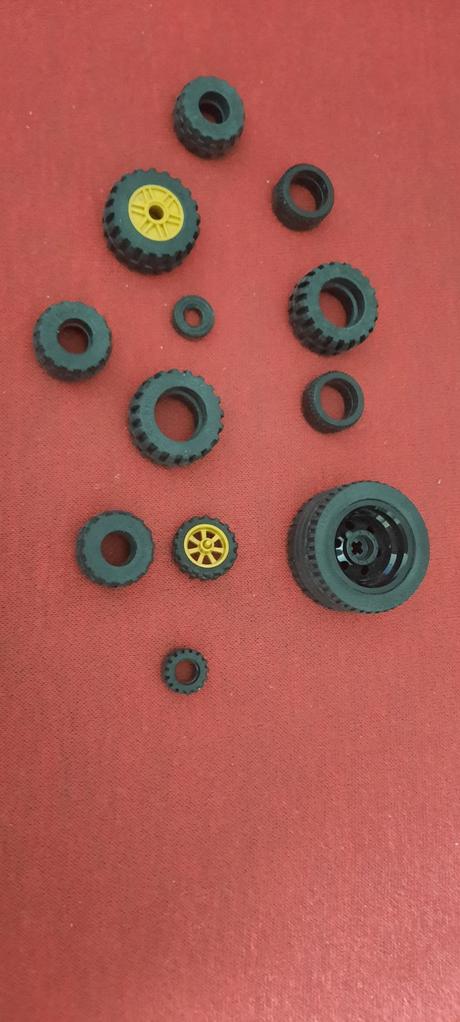 Kolieska nahradne- rozne velkosti, 