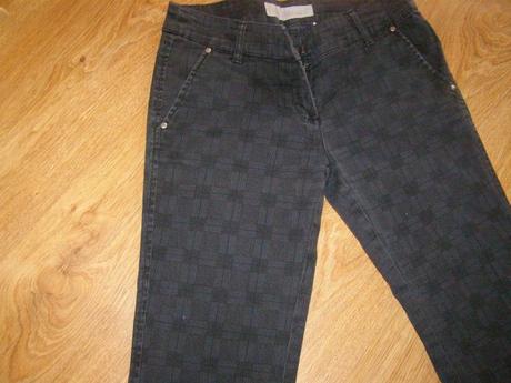 Fishbone nohavice s károvanou vzorkou, fishbone,xs