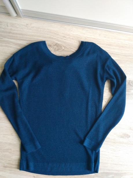 Elegantný pulover s mašľou na chrbte, promod,s