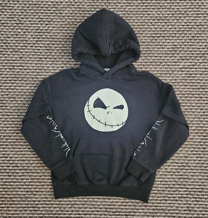 Čierna mikina the nightmare, h&m,134