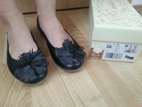 Kožené baleríny, 36