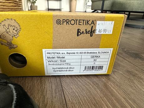 Protetika barefoot prechodné topánčky, protetika,30