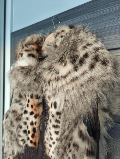 Luxusna vesta z pravej kozusiny rys ostrovid, s