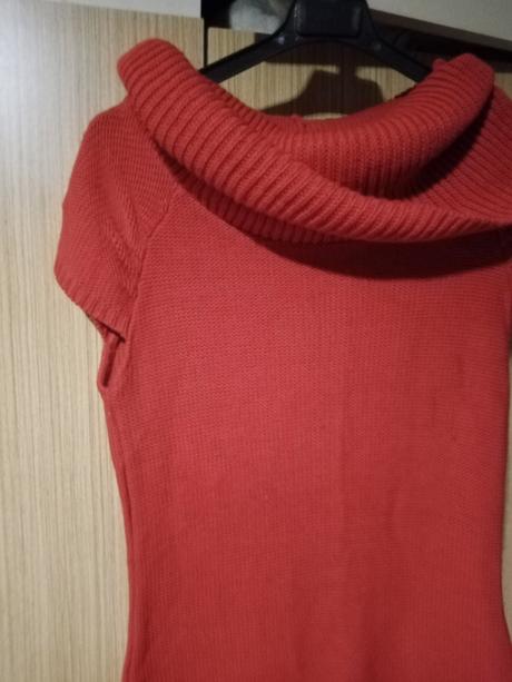 Dámsky predĺžený pulovrik krátkymi rukávmi, pimkie,s