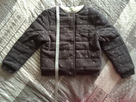 Zateplena mikina bez kapuce, vertbaudet,104