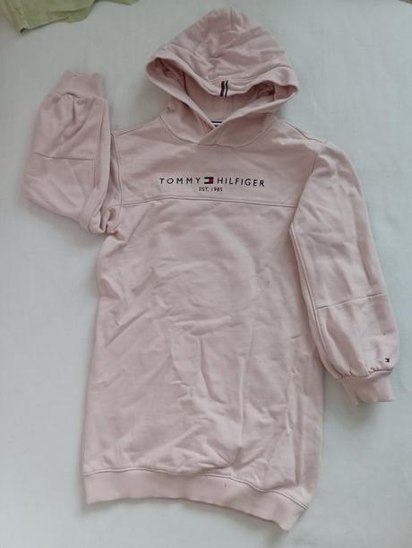 Mikinove šaty/predĺžená mikina hilfiger tommy, tommy hilfiger,128