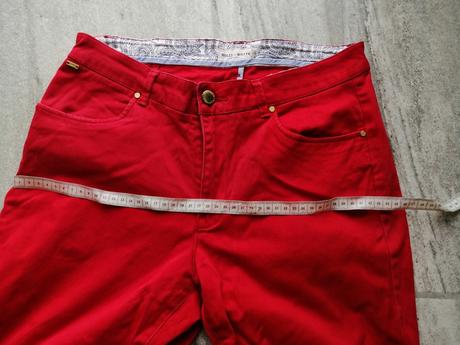 Červené nohavice lindex,v40,pružné, lindex,40