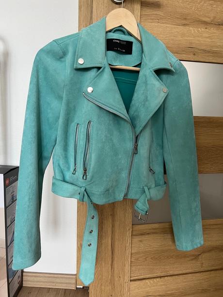 Dámska tyrkisová jelenicová bunda, sinsay,s