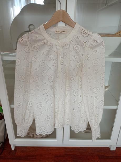 Blúzka krémová, s