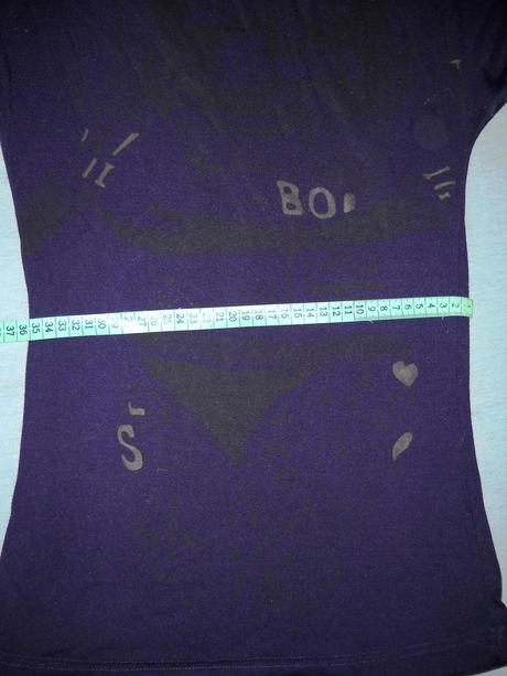 Dlhé tmavofialové tričko/tunika, s