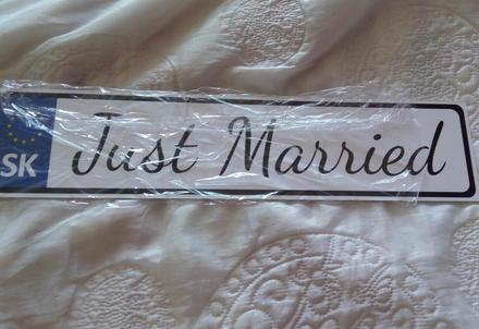 Znacka na auto svadba, 