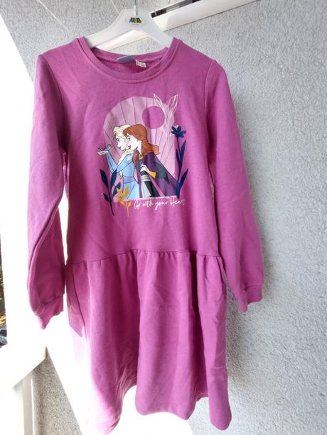 Šaty s motívom frozen - veľkosť 140, disney,140