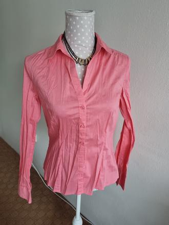 Lososová elastická blúzka h&m veľ. 40, h&m,40