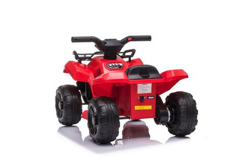 Elektrická štvorkolka mini 6v, červená, mp3 prehrá,