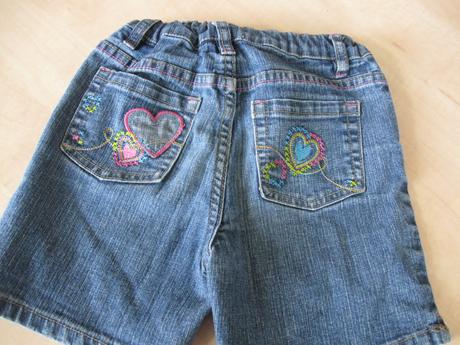 Dievčenské riflové kraťasky 104/110, 104