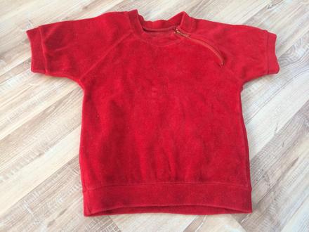 Semišová mikinka s krátkym rukavom, 86