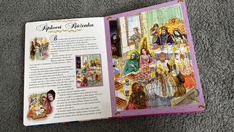 Pohadkove princezny kniha s puzzle, 