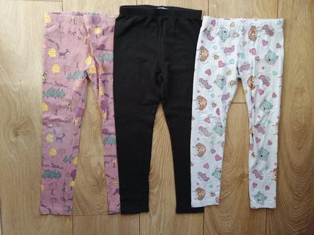 3x legíny 110 na 4 až 5 rokov, 110