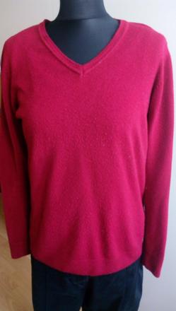 Sveter s veckom - burgundy, m