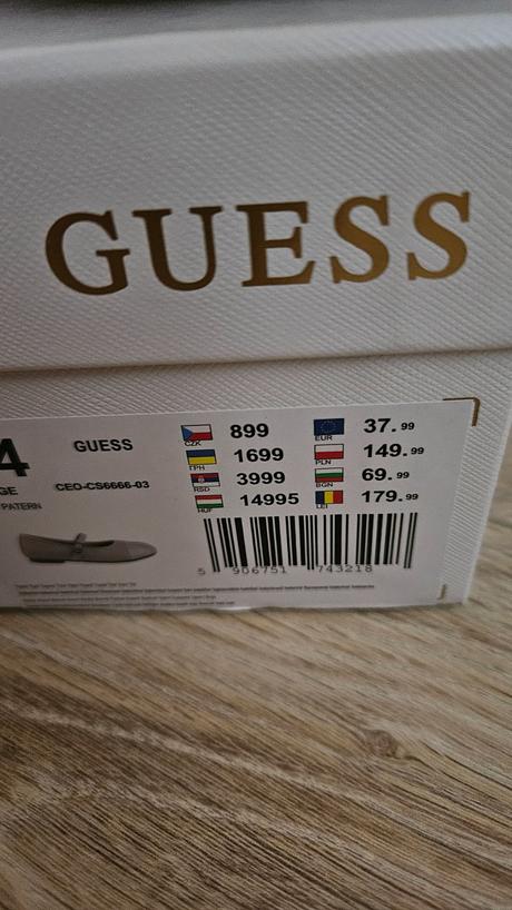 Krásne štýlové lodičky guess, guess,34