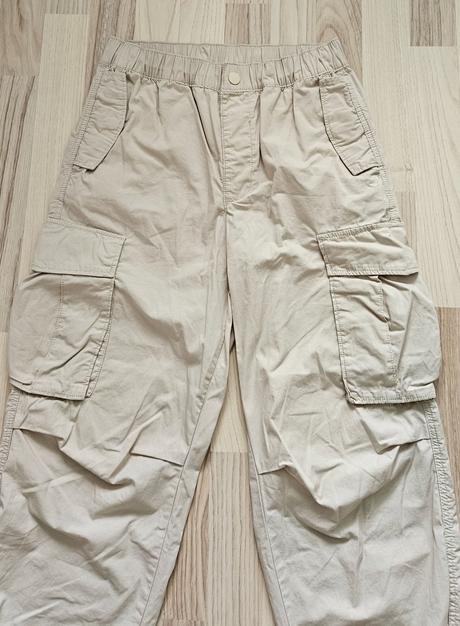 Nohavice - tenké, bavlnené, h&m,152