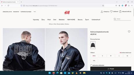 Bombéra, bombérka čierna, h&m,l