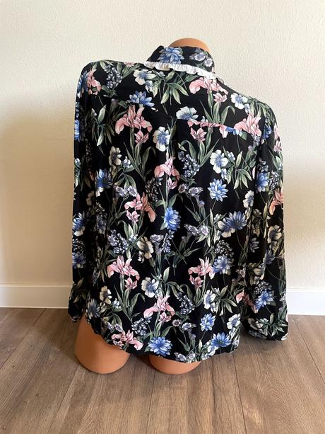 Romantický kvetinová blúzka, reserved xl/xxl, reserved,xxl
