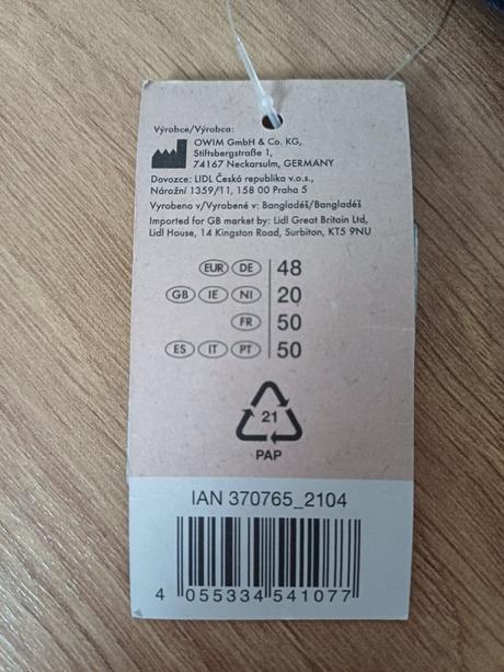 Dámske modré rifle esmara s visačkou, esmara,44