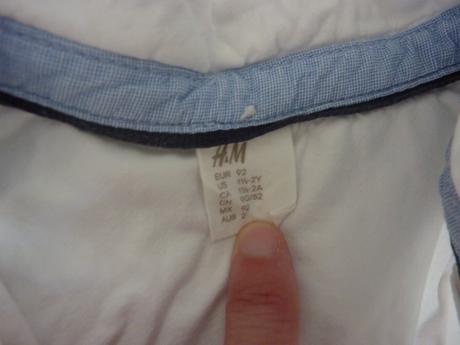Biela košeľa, h&m,92