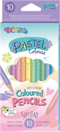 Pastel - okrúhle pastelky 10 farieb,