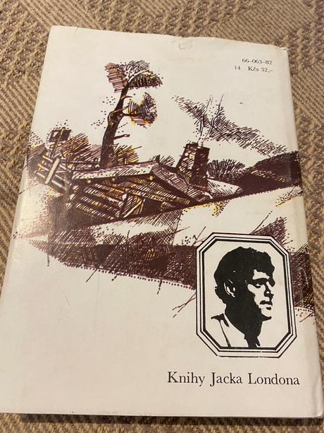 Krásna stará retro kniha biele ticho london jack,