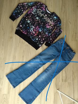 Rifle s mikinovym trickom vel. 146/152, 146