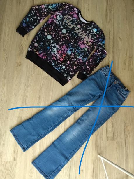 Rifle s mikinovym trickom vel. 146/152, 146