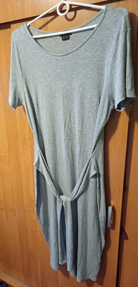 Damske tričko šaty s opaskom 48/50, f&f,xxl