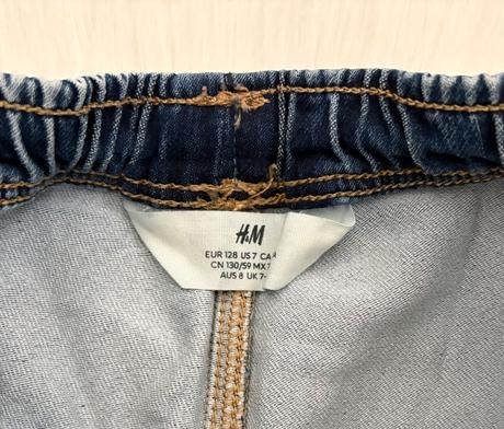 H&m rifľové šortky veľ. 128, h&m,128