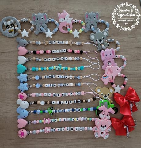 Hryzadielka a retiazky na cumlík, 