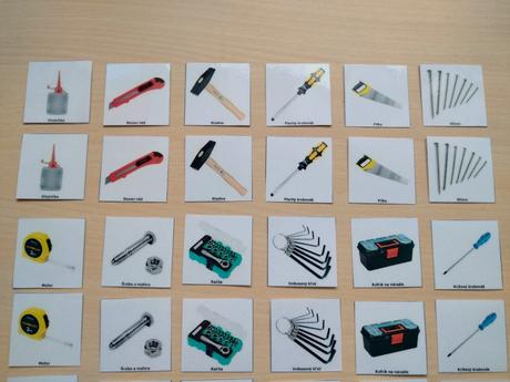 Pexeso pracovné nástroje,