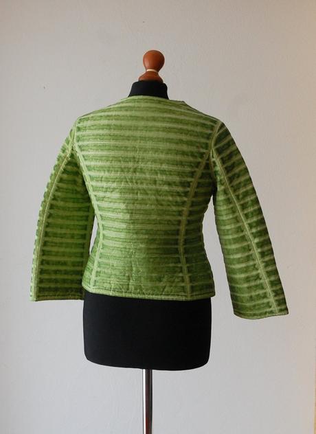 Ľahká a vzdušná prešívaná bunda v limetkovej farbe, s