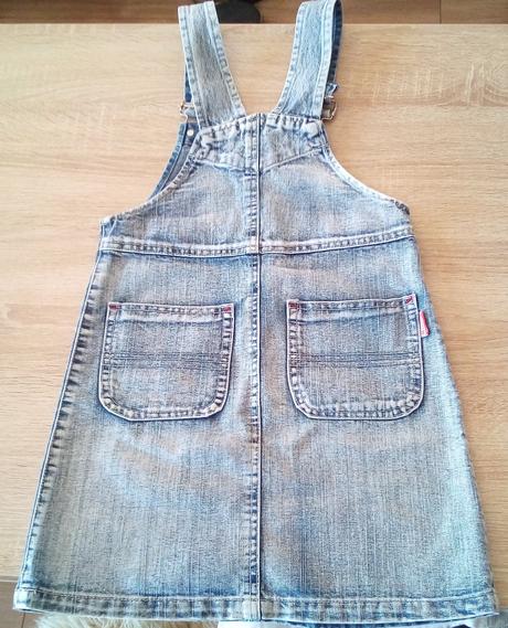 Riflová sukňa na traky, 134