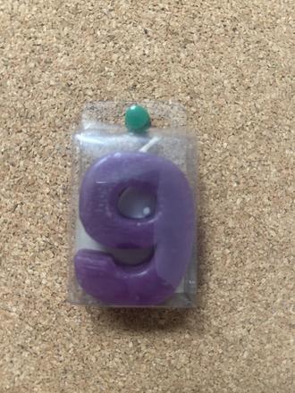 Tortová sviečka- číslo 9, 