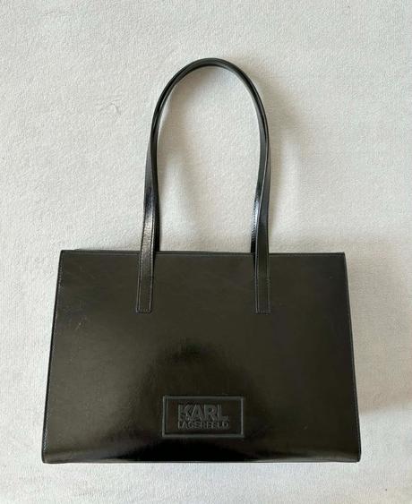 Karl lagerfeld k/stone tote bag čierna, karl lagerfeld